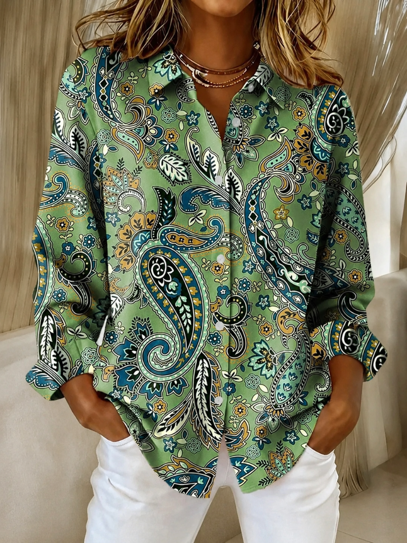 KATARINA™ - ELEGANT PAISLEY COMFORT BLOUSE