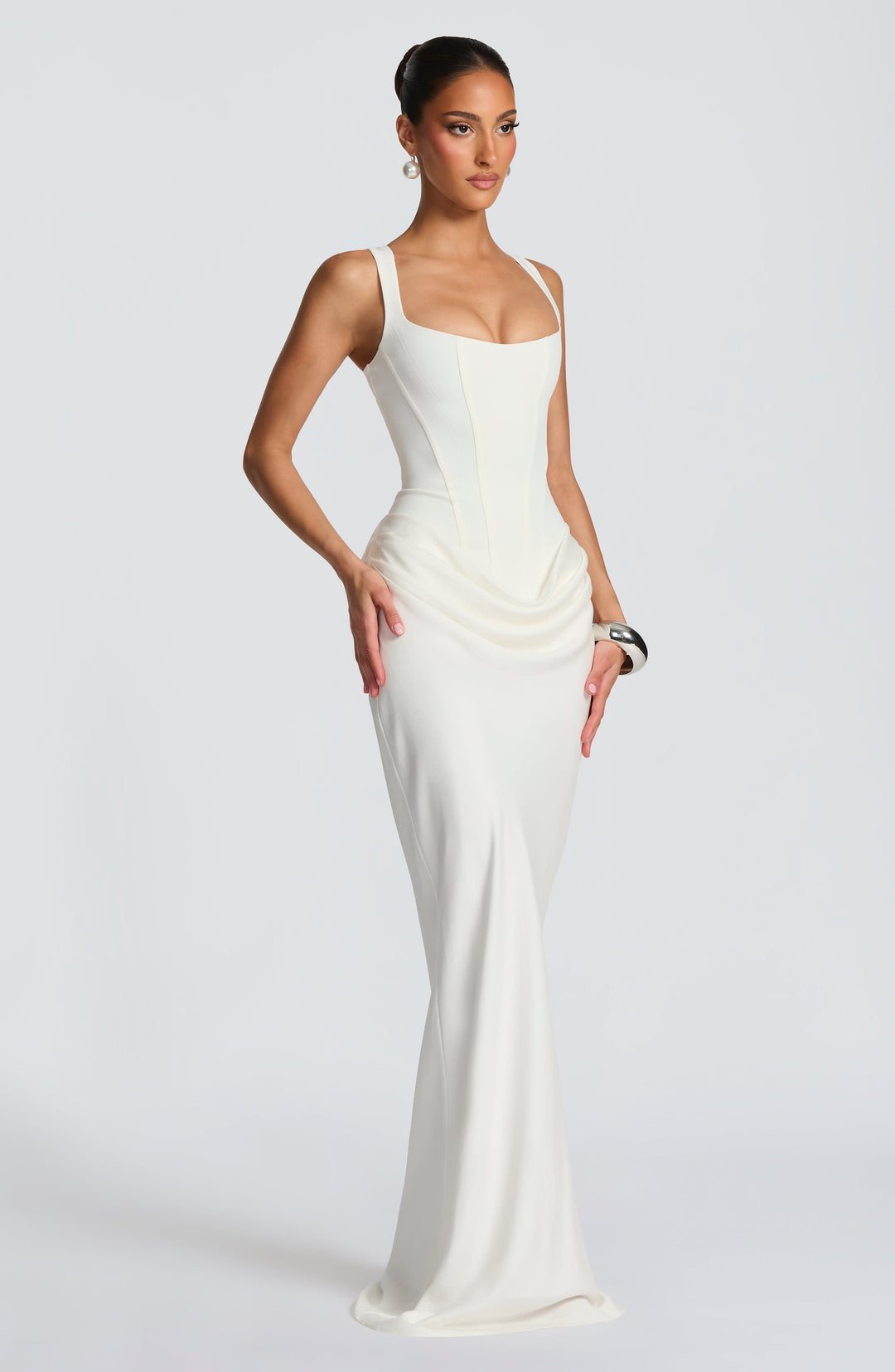 ELEONORE™ - ELEGANT SQUARE NECKLINE MAXI DRESS