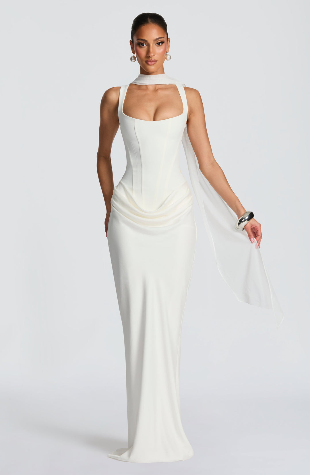 ELEONORE™ - ELEGANT SQUARE NECKLINE MAXI DRESS
