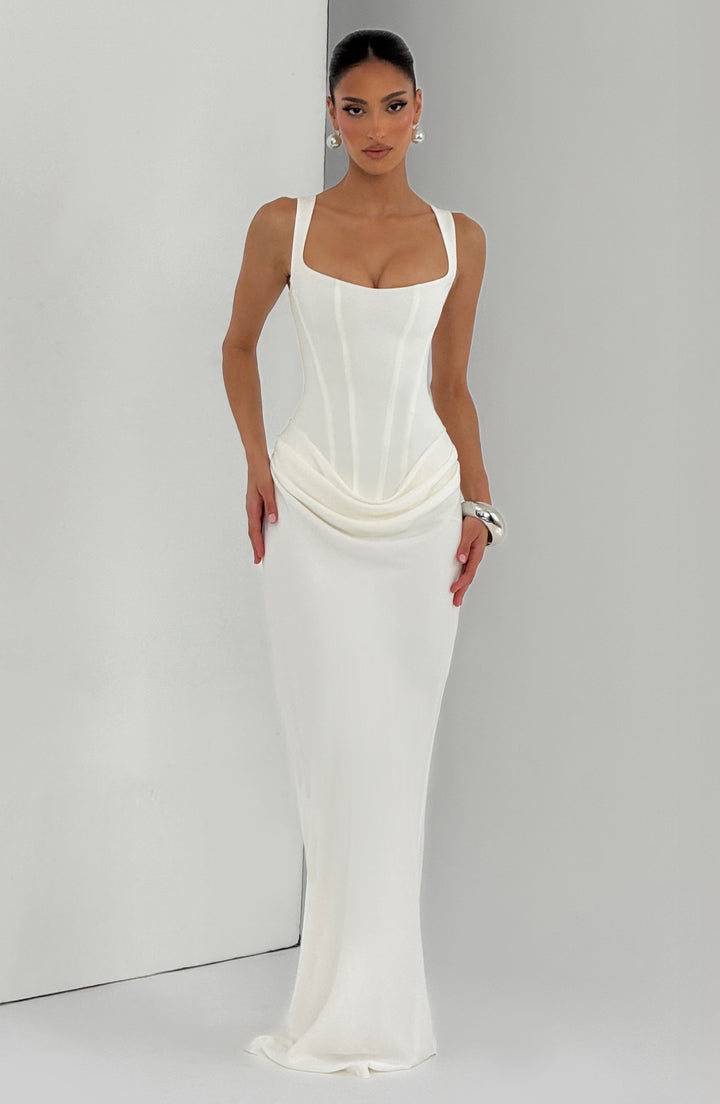 ELEONORE™ - ELEGANT SQUARE NECKLINE MAXI DRESS