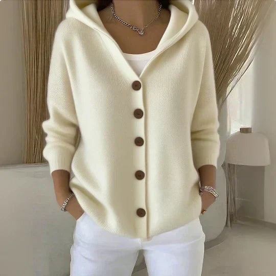 ROSALIA™ - ELEGANT BUTTON-UP COMFORT HOODIE