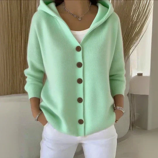 ZOE™ - SOFT KNIT HOODED CARDIGAN