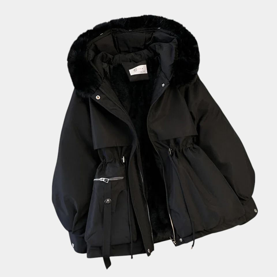 OLIVIA™ - FAUX FUR HOODED COAT
