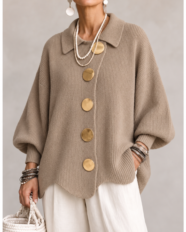 ARDELLE™ - OVERSIZED COLLARED CARDIGAN