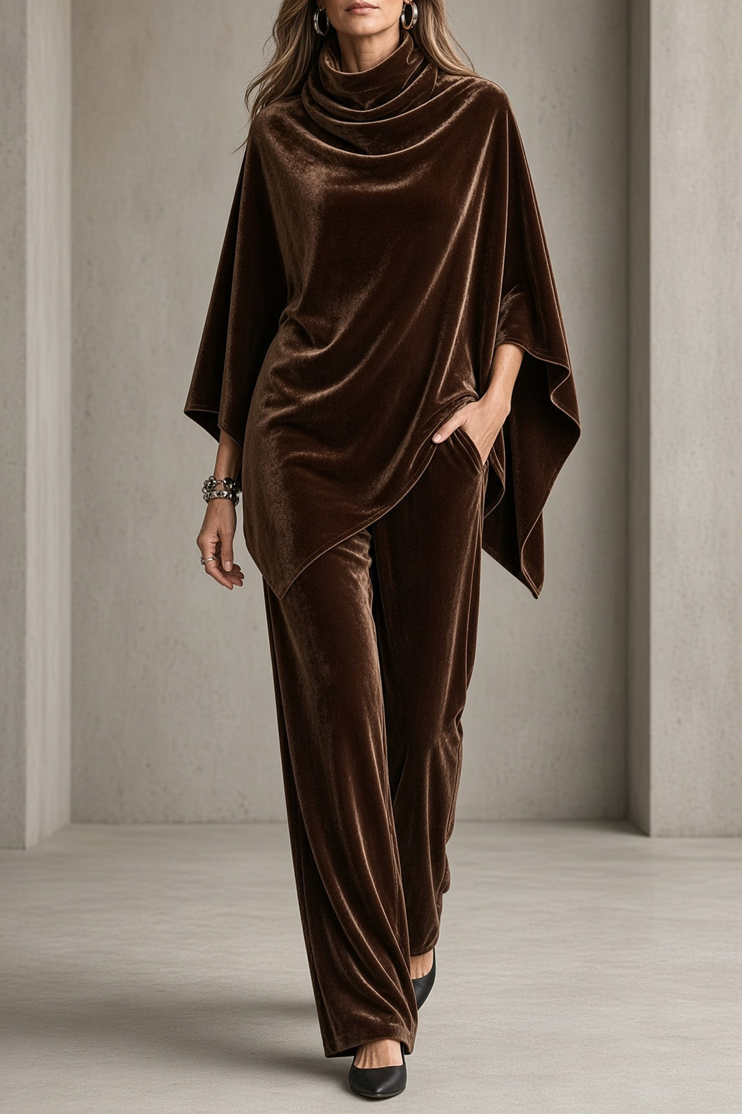 MONELLA™ - ELEGANT SUEDE TWO-PIECE SET