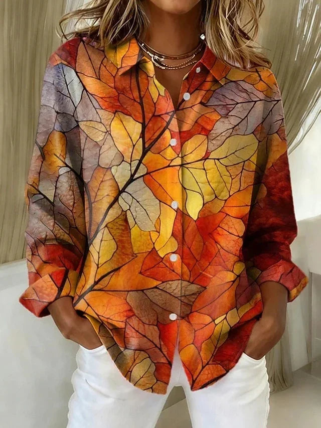 MELROSE™ - ELEGANT ABSTRACT COMFORT BLOUSE