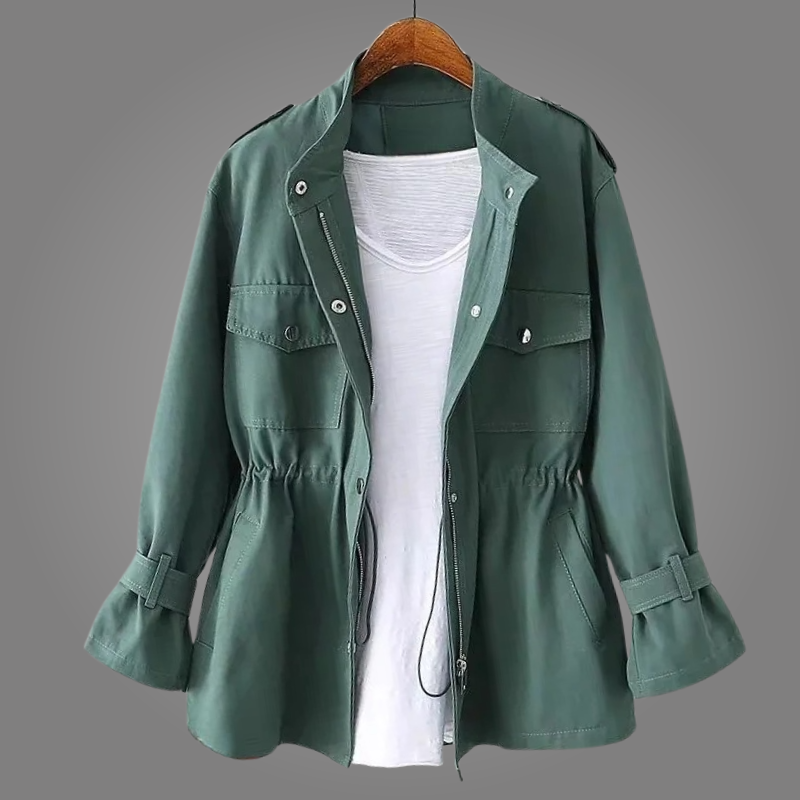 AMÉLIE™ - ELEGANT COLLARED UTILITY OVERCOAT
