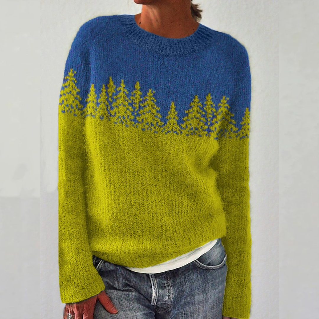 RICARDA™ - ABSTRACT COZY KNIT SWEATER