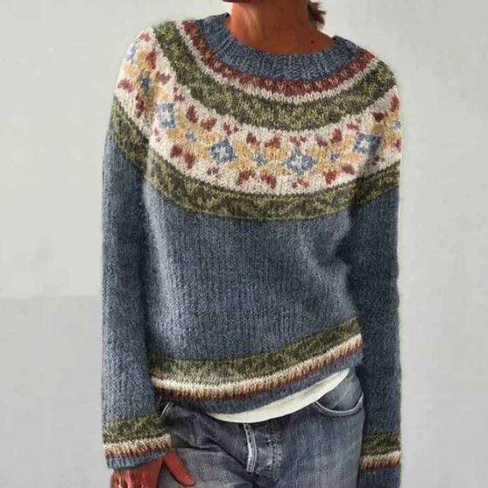 KATRI™ - ELEGANT RETRO KNIT SWEATER