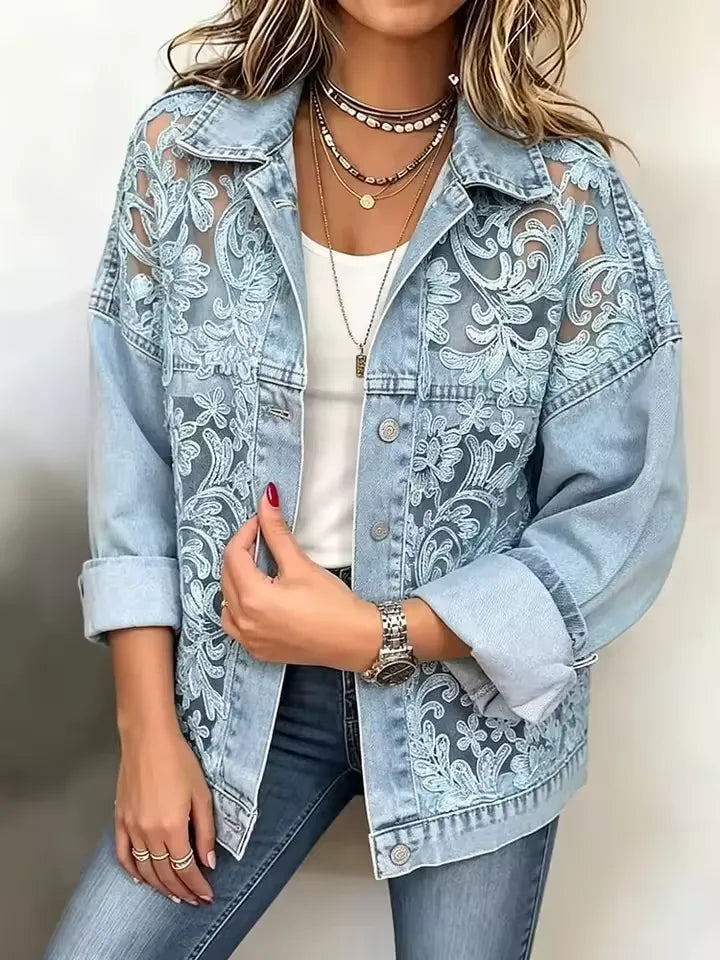 MARTINA™ - ELEGANT DEMIN LACE JACKET
