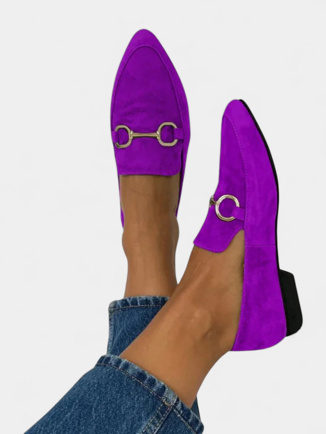 ALEXANDRIA™ - SUEDE POINTED SLIP ON LOAFERS