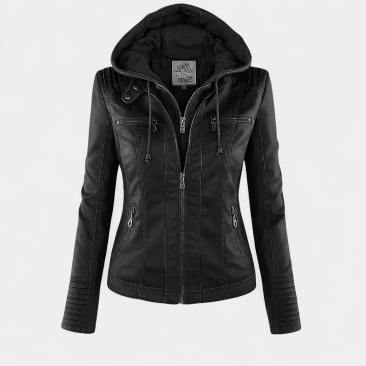 TIANA™ - CHIC WEATHERPROOF EVERYDAY LEATHER JACKET