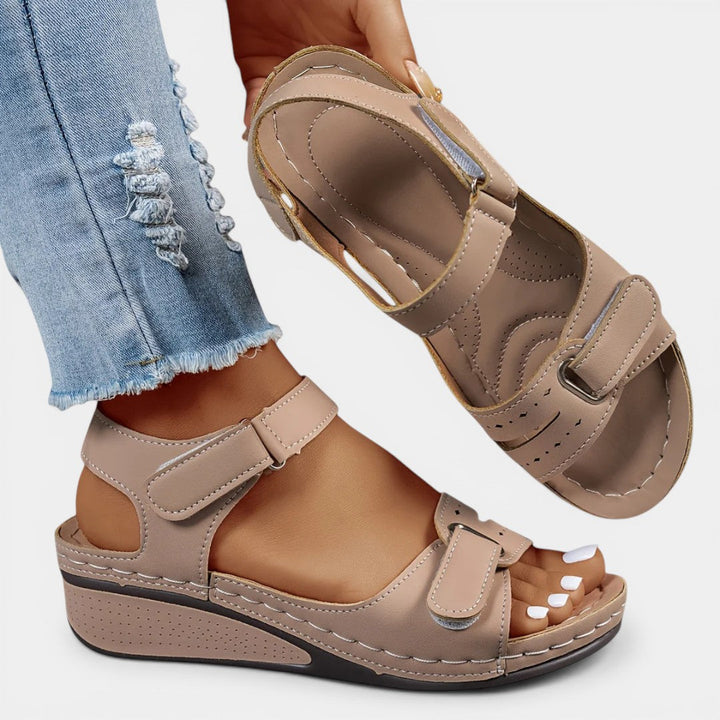 AURELIA™ - OPEN-TOE LEATHER COMFORT SANDALS