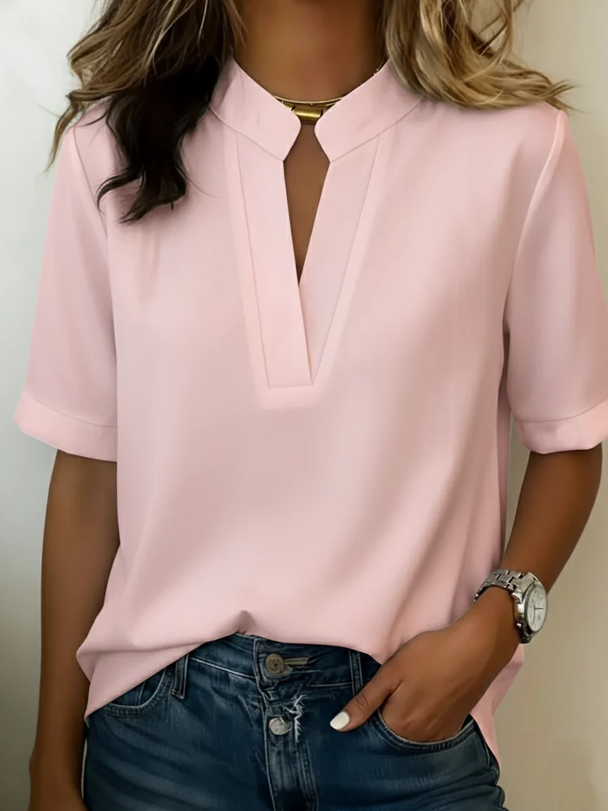 ELISE™ - RELAXED SHORT-SLEEVE BLOUSE