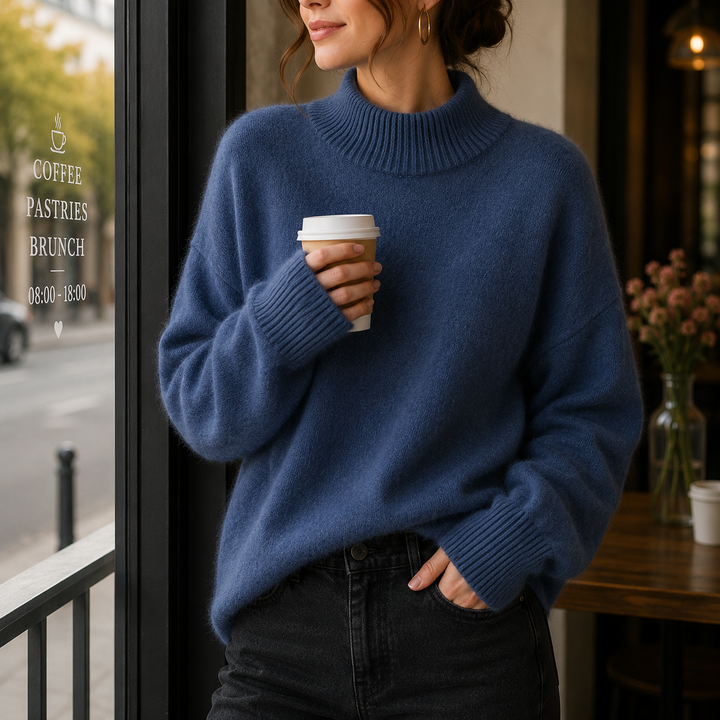 JUNIPER™ - ELEGANT OVERSIZED TURTLENECK SWEATER
