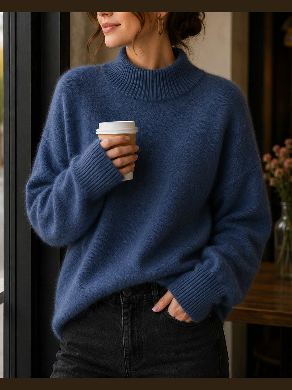 JUNIPER™ - ELEGANT OVERSIZED TURTLENECK SWEATER
