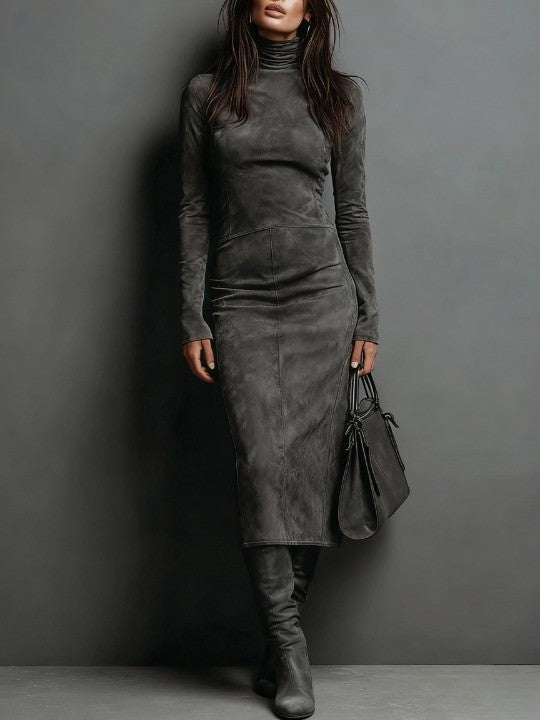 LORENE™ - ELEGANT COZY MIDI DRESS