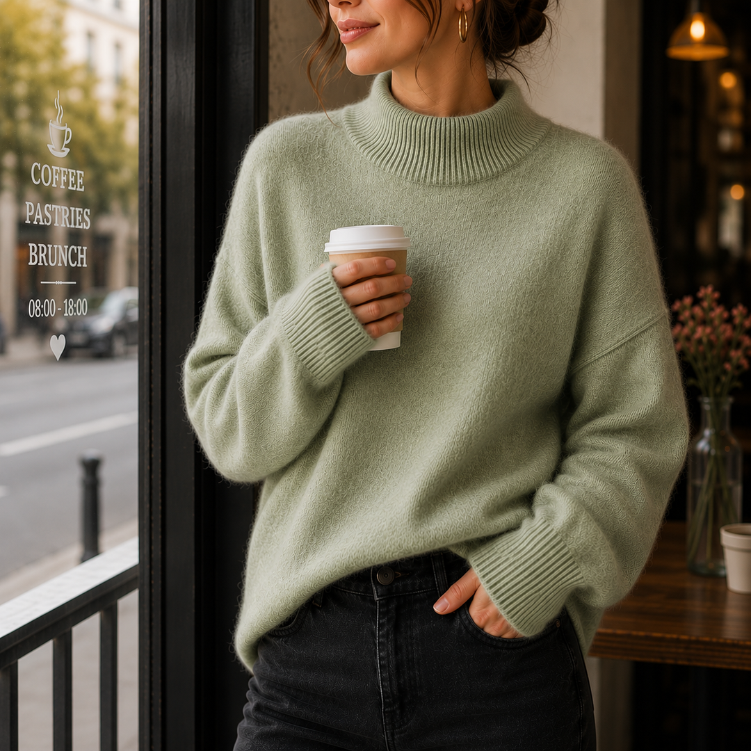 JUNIPER™ - ELEGANT OVERSIZED TURTLENECK SWEATER