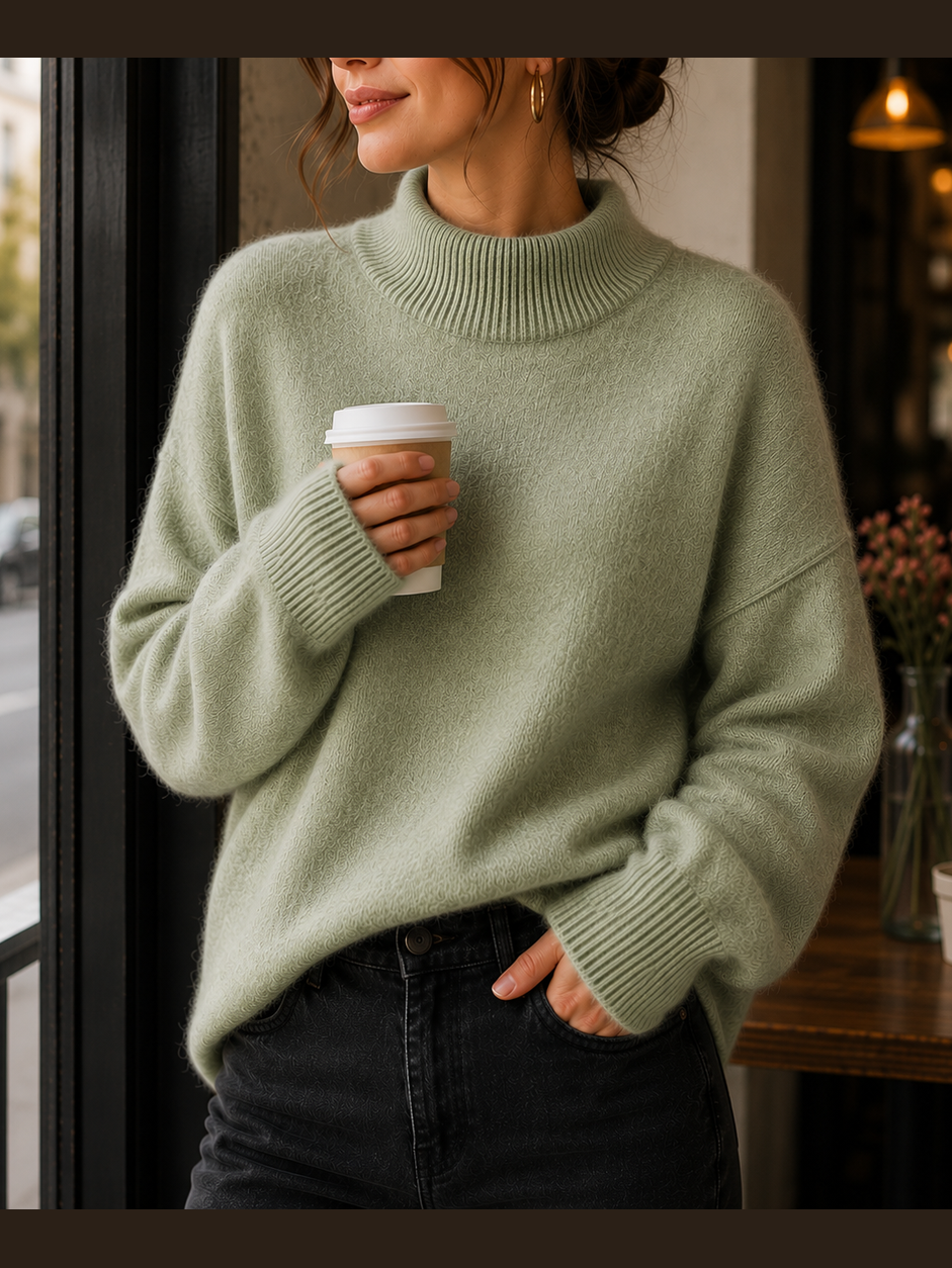 JUNIPER™ - ELEGANT OVERSIZED TURTLENECK SWEATER