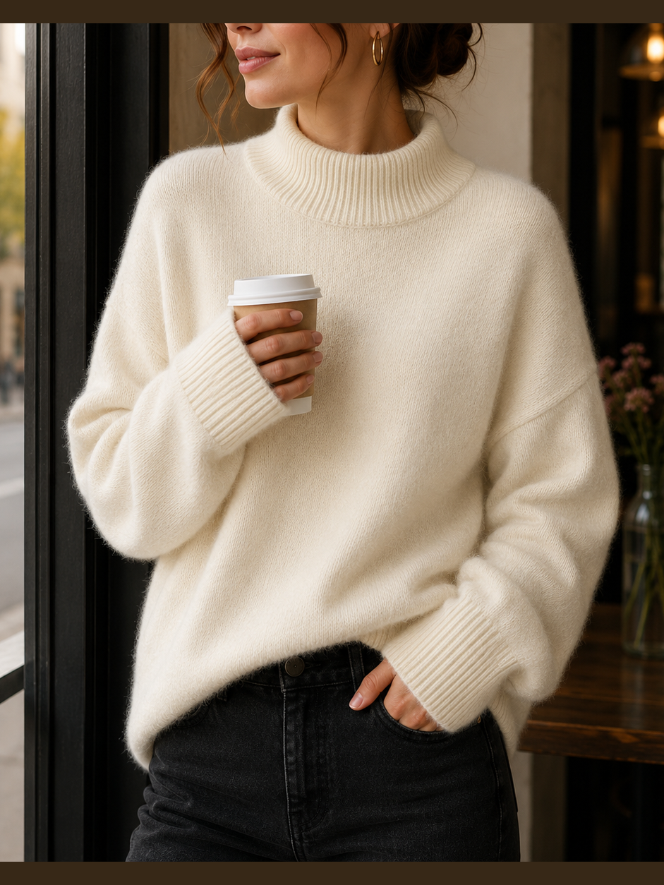 JUNIPER™ - ELEGANT OVERSIZED TURTLENECK SWEATER