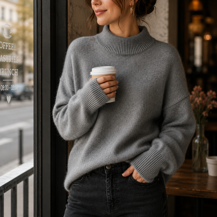 JUNIPER™ - ELEGANT OVERSIZED TURTLENECK SWEATER