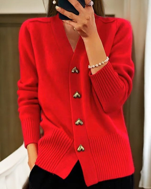 MICHAELA™ - ELEGANT BUTTON UP CARDIGAN