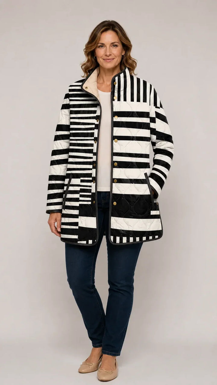 MIREN™ - ELEGANT ABSTRACT QUILTED JACKET