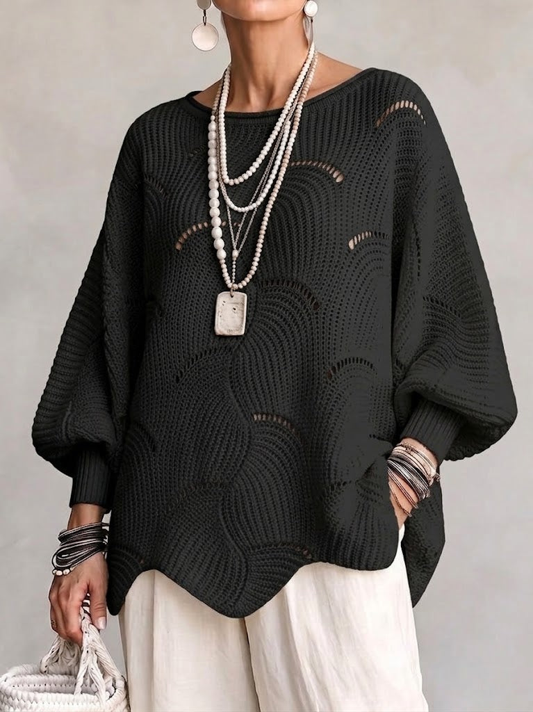 EVE™ - ELEGANT BATWING KNITTED SWEATER
