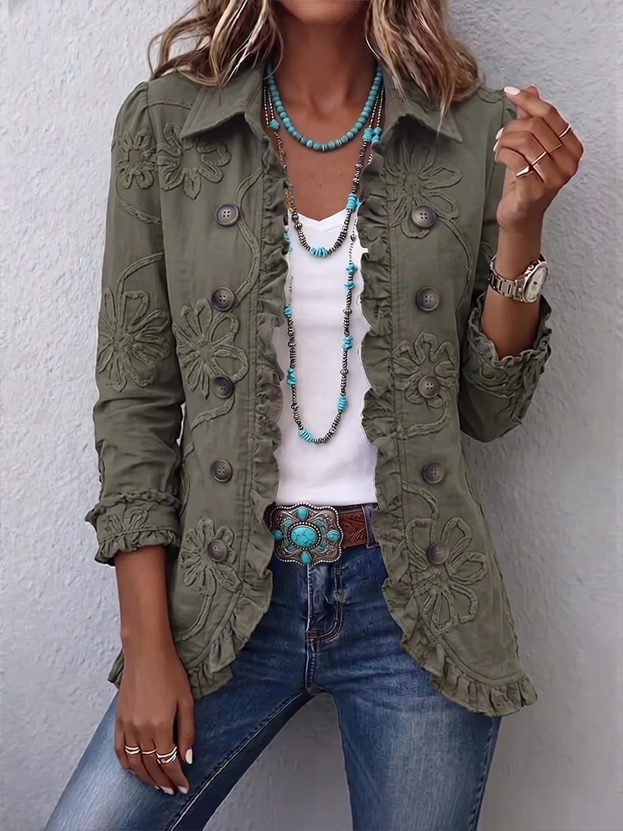 SIENNA™ - ELEGANT RUFFLED JACKET