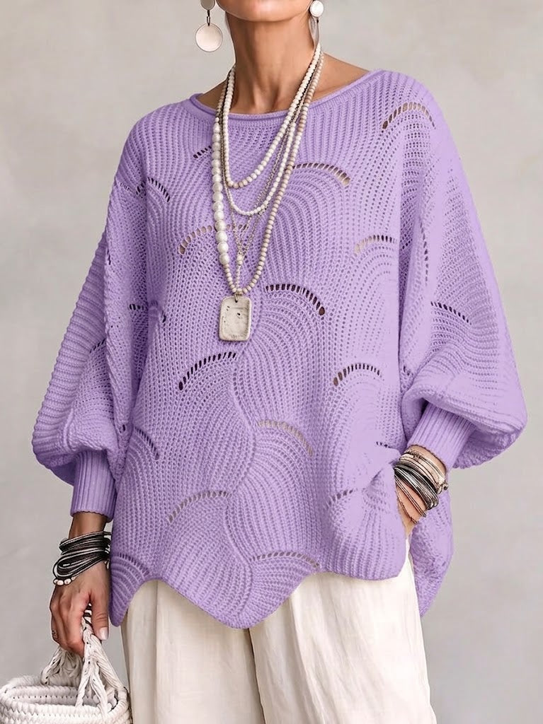 EVE™ - ELEGANT BATWING KNITTED SWEATER