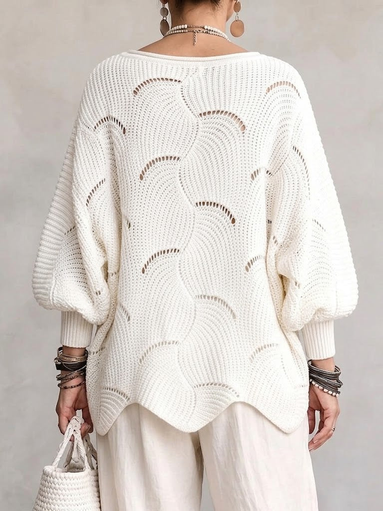 EVE™ - ELEGANT BATWING KNITTED SWEATER