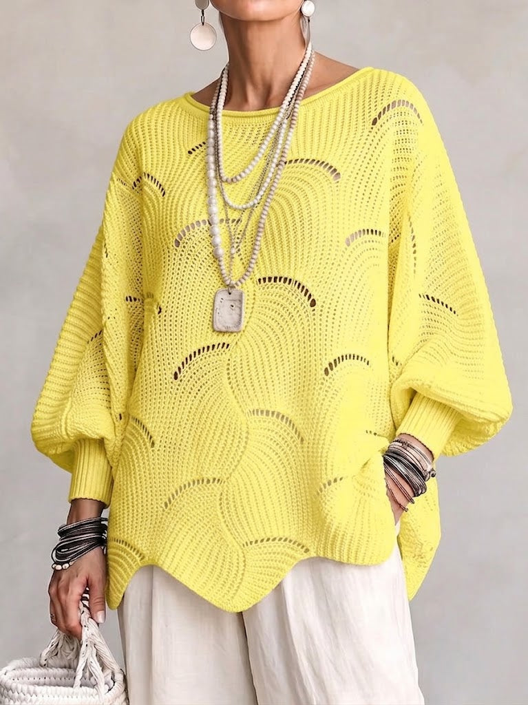 EVE™ - ELEGANT BATWING KNITTED SWEATER
