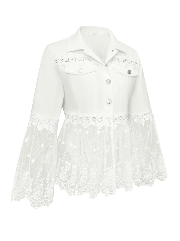 SUNNELACE™ - ELEGANT LACE-PANEL JACKET