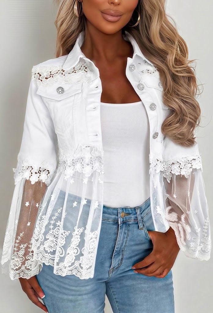 SUNNELACE™ - ELEGANT LACE-PANEL JACKET