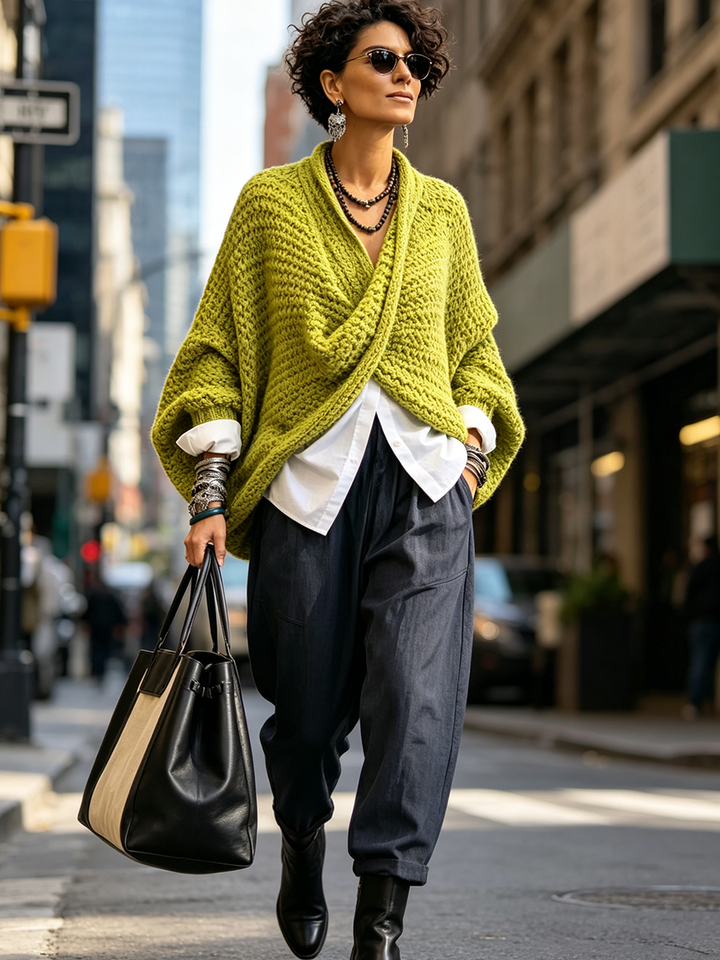 CELIA™ - ELEGANT COZY CROSSED SWEATER