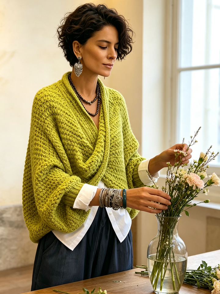 CELIA™ - ELEGANT COZY CROSSED SWEATER