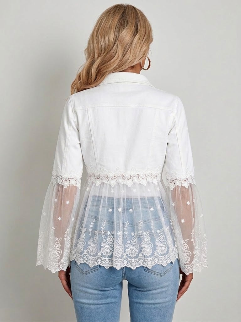 SUNNELACE™ - ELEGANT LACE-PANEL JACKET