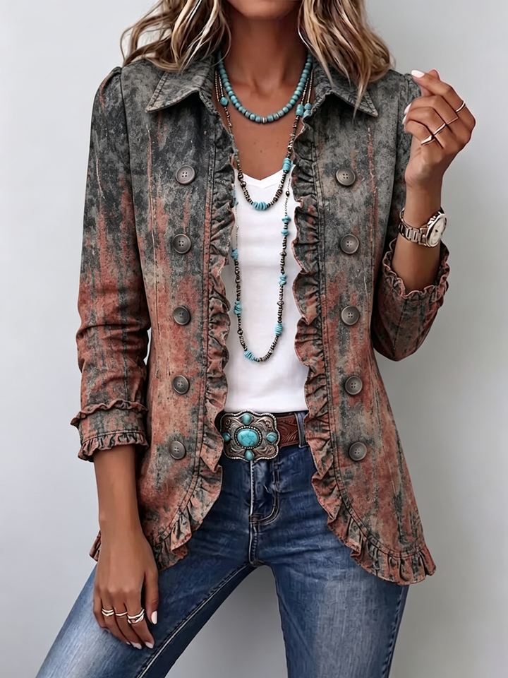 BRISTOW™ - ELEGANT VINTAGE RUFFLE JACKET