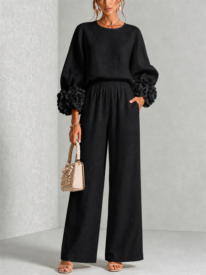 CARYS™ - FLORAL-CUFF TWO-PIECE SET
