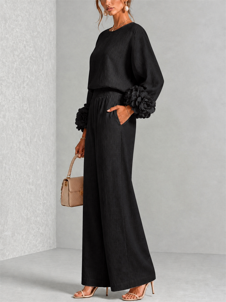 CARYS™ - FLORAL-CUFF TWO-PIECE SET