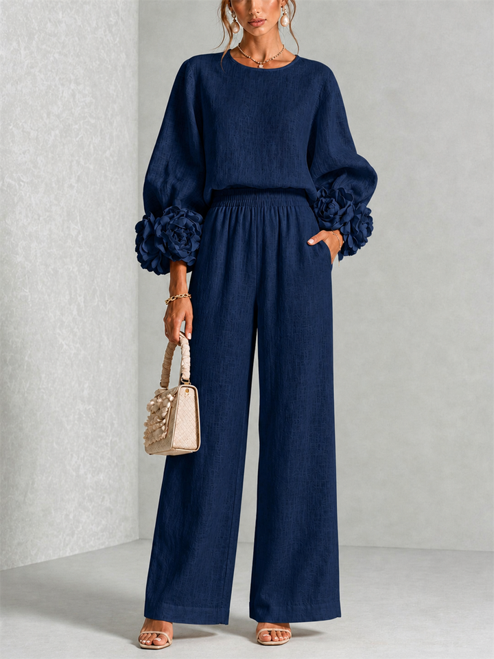 CARYS™ - FLORAL-CUFF TWO-PIECE SET