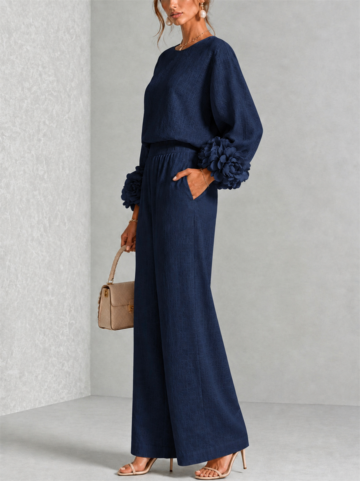 CARYS™ - FLORAL-CUFF TWO-PIECE SET
