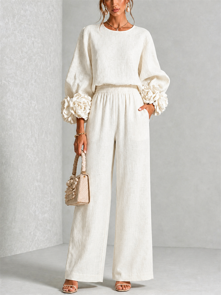 CARYS™ - FLORAL-CUFF TWO-PIECE SET