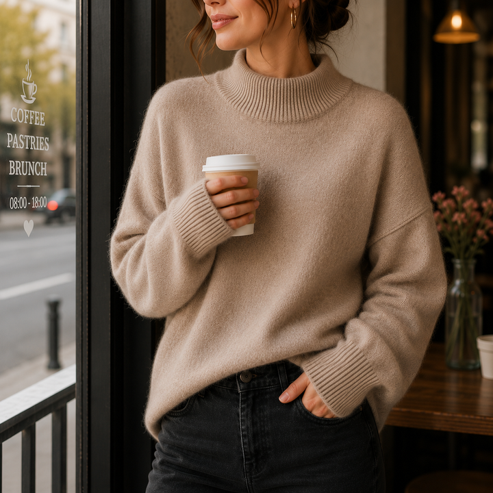 JUNIPER™ - ELEGANT OVERSIZED TURTLENECK SWEATER