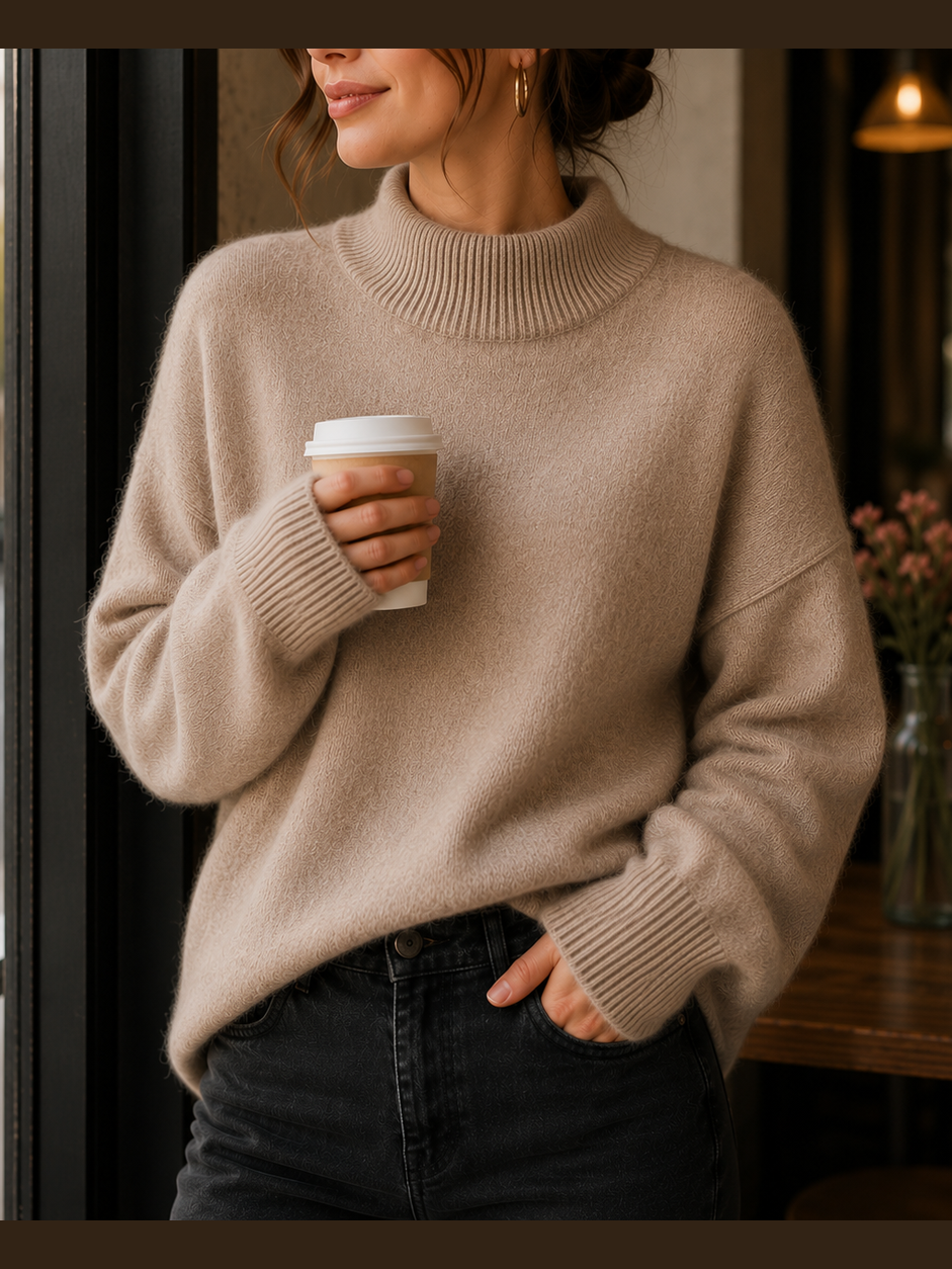JUNIPER™ - ELEGANT OVERSIZED TURTLENECK SWEATER