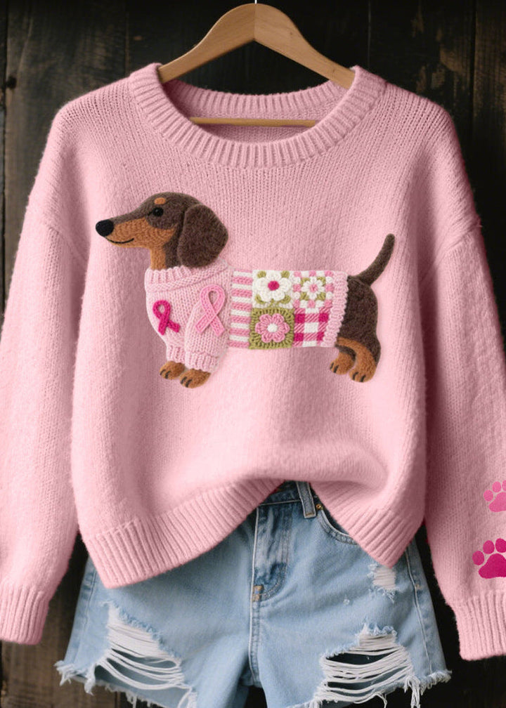 NINA™ - ELEGANT EMBROIDERED KNIT SWEATER