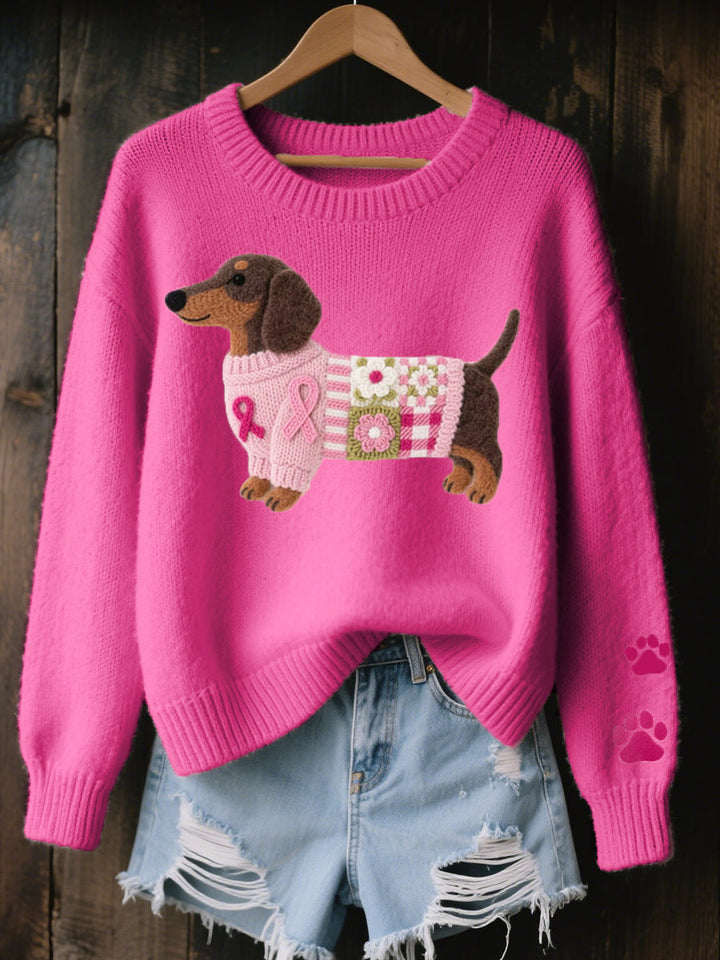 NINA™ - ELEGANT EMBROIDERED KNIT SWEATER