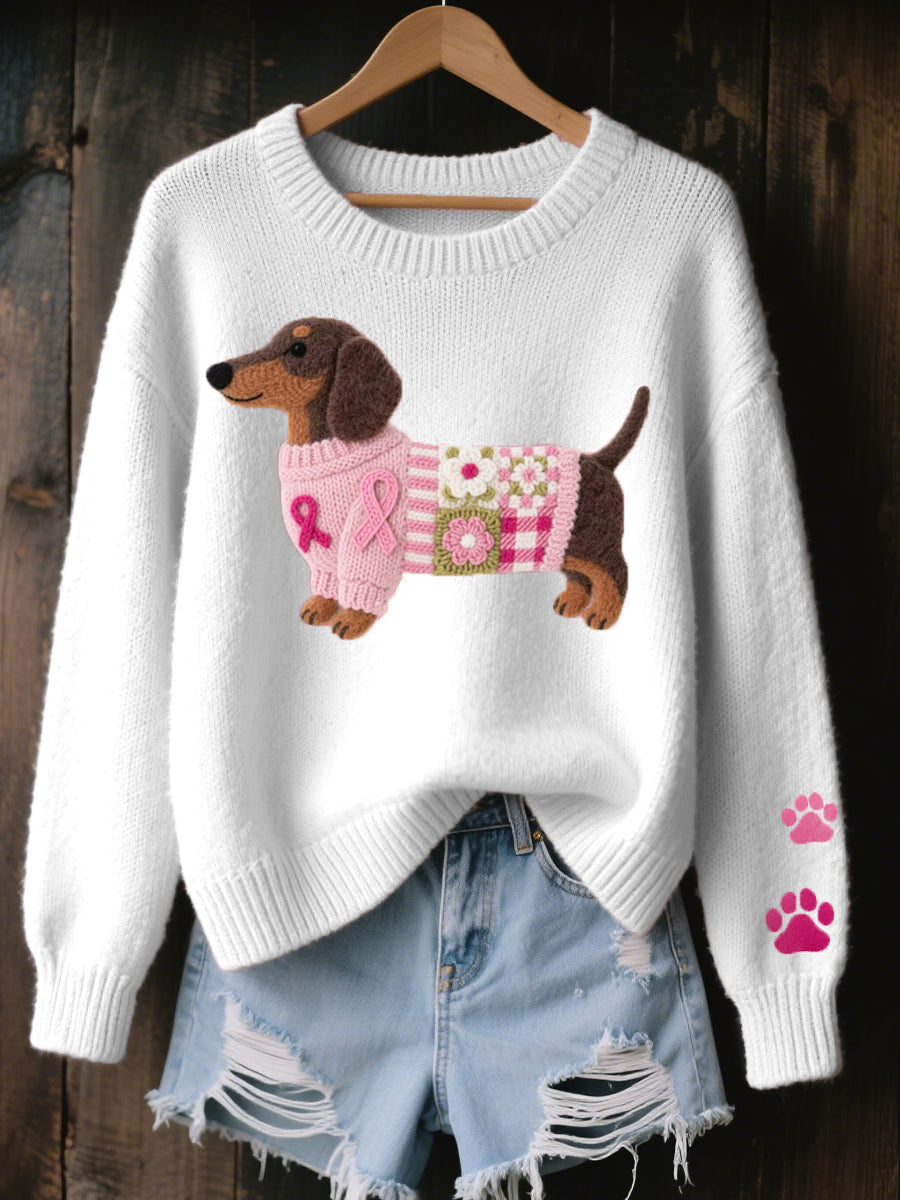 NINA™ - ELEGANT EMBROIDERED KNIT SWEATER