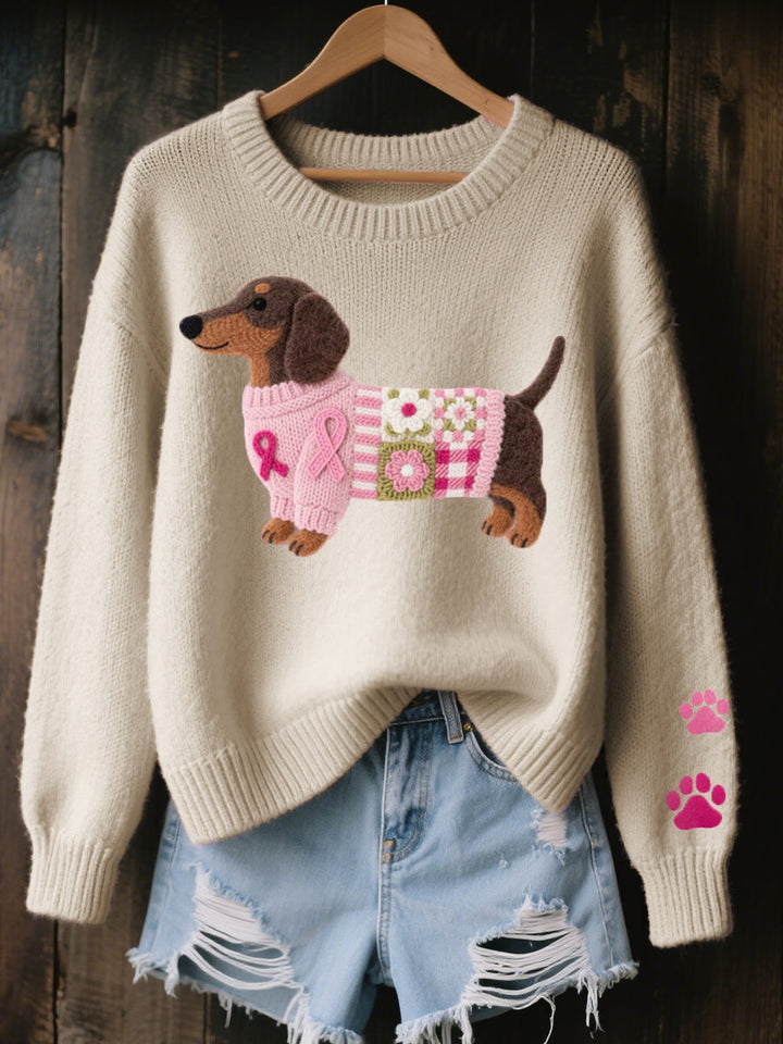 NINA™ - ELEGANT EMBROIDERED KNIT SWEATER
