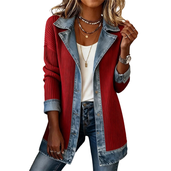 MARINA™ - ELEGANT TWO-TONE DENIM JACKET